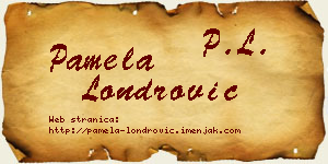Pamela Londrović vizit kartica